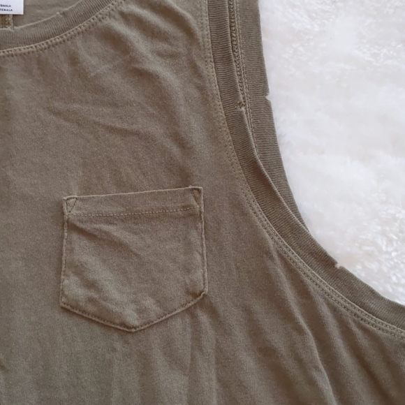 We the Free Continental Peplum Tank, Army Green - Picture 8 of 11